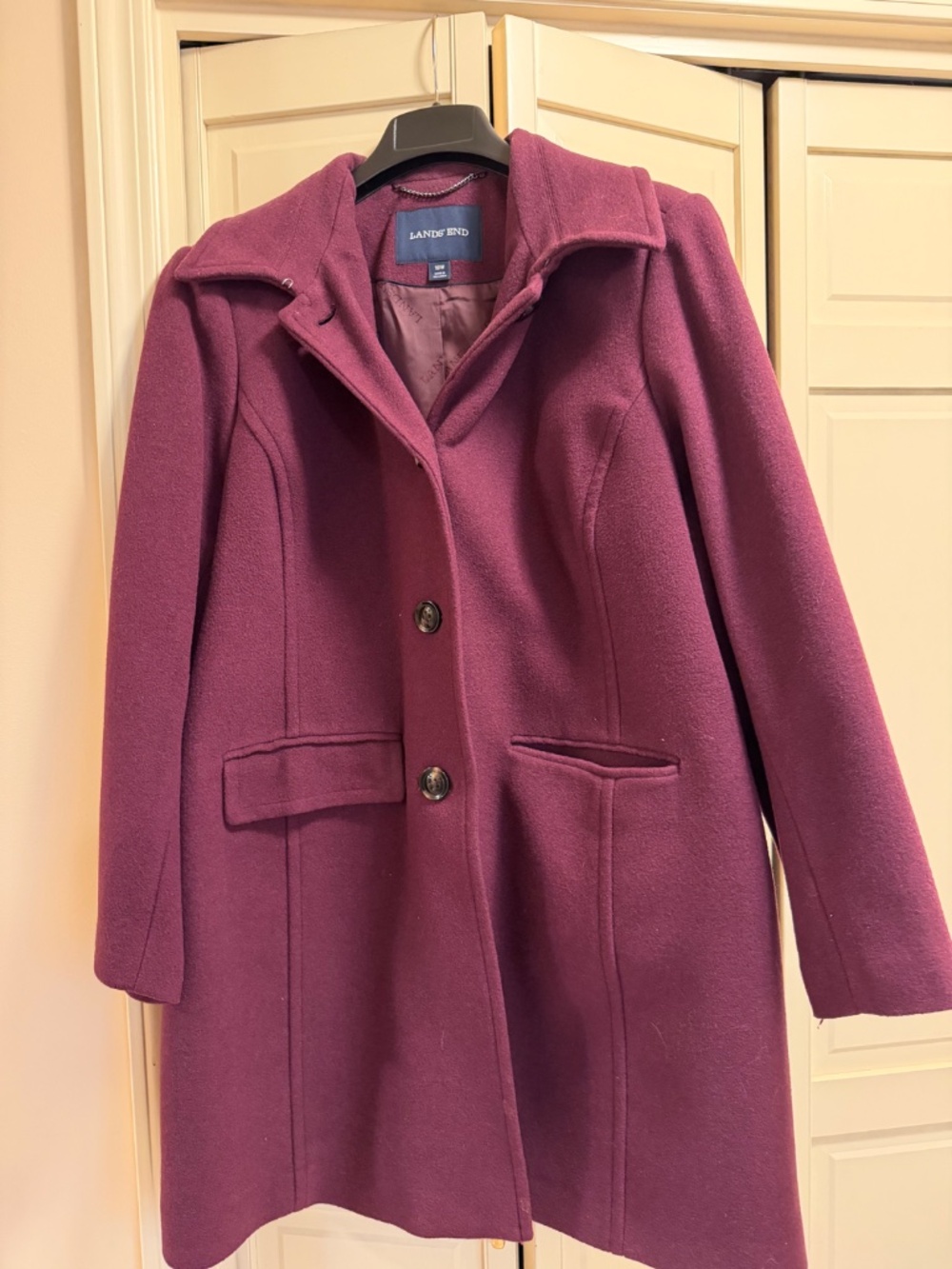 Lands end wool coat sz 18